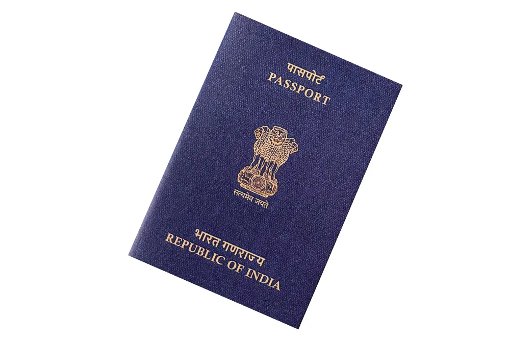 photo of indian passport