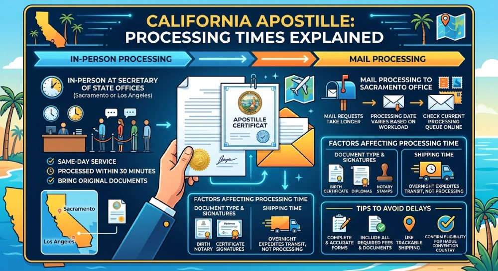 state of california apostille